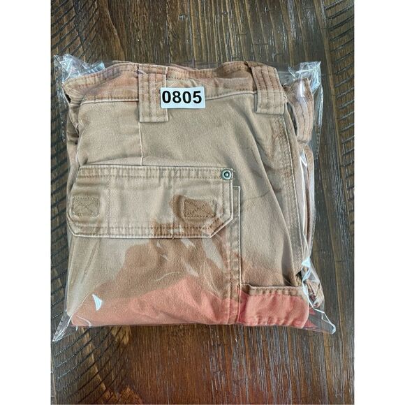 Duluth Flex Fire Hose Cargo Pants Mens 42x32 Brown Workwear Utility Pockets - Picture 11 of 11